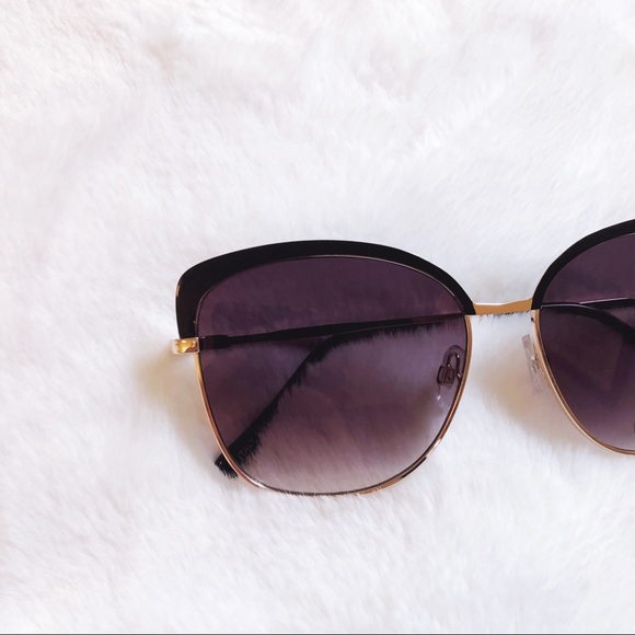 [SB] Robbie Black Full Rim Cat Eye Sunglasses - Picture 5 of 12